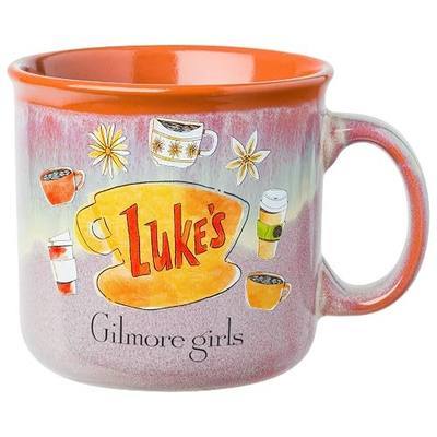 Silver Buffalo Gilmore Girls High Gloss, Ceramic Camper Mug, 20oz | Luke's Diner, Cafe Logo, 0.59 Liters