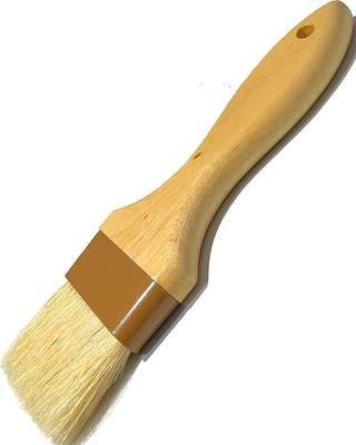 Pastry Basting Brush for Baking 2 inch,Natural Boar Bristle Food Grade Brush,Heat Resistant Cooking Brush for Oil and Sauce,Non Shedding Bristles for Butter Egg Wash Marinades BBQ Grill Barbecue