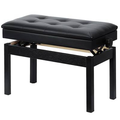 Adjustable Double/Duet Piano Bench,Solid Wood Piano Cha