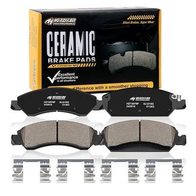 Ceramic Front Brake Pad Set Compatible with Cadillac Escalade/ESV/EXT/XTS;For Chevrolet Avalanche/Silverado/Express/Suburban/Suburban 1500/ Tahoe;For GMC Savana/Sierra/Yukon (D1363)