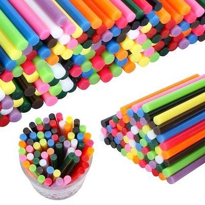 MATUFF Colored Hot Glue Sticks Mini 0.27" x 4" Most Popular 12 Colors EVA Hot Melt Adhesive Mini Glue Sticks Bulk for All Temperature Glue Guns for DIY Art Craft Stamp Repairs Gluing Projects 96 Pcs