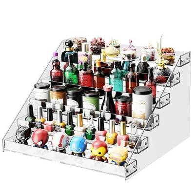 Acrylic Display Shelf,Risers Display Stands,Perfume Organizer,Cupcake Stand,Tiered Display Stand,Sticker Display,Card Stands For Display,Card Display Stand,Figure Display,Spice Rack(6 Tier)