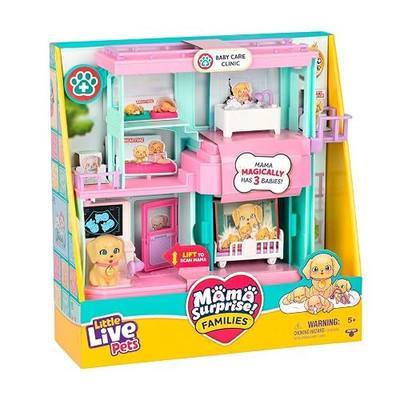 Little Live Pets Mama Surprise Families Pet Vet Playset, Baby Care Clinic Animal Hospital Play Set, 3 Puppies, Accessories, Vet Toys for Kids 5+ | Baby care clinic animal hospital play set, 3 puppies, accessories, vet toy, toys for girls and boys, screen-free play at home