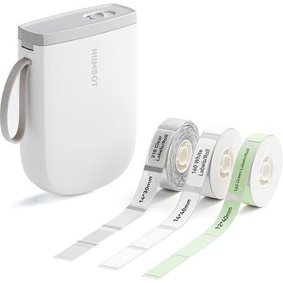 NIIMBOT D11 Upgraded Version 300 DPI Label Maker with 3 Tapes, White | Mini Portable Sticker Labeler with Multiple Templates, Thermal Label Printer for Office Organization, Home, Kitchen, School