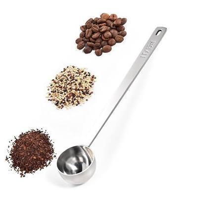 Doosu Metal 6.9in Long Handle Coffee Scoop for Ground Coffee (1 Tbsp) | Food-Grade 18/8 Stainless Steel Measuring Spoon, Tablespoon Scooper for Coffee Beans, Espresso, Protein Powders, Tea, Sugar