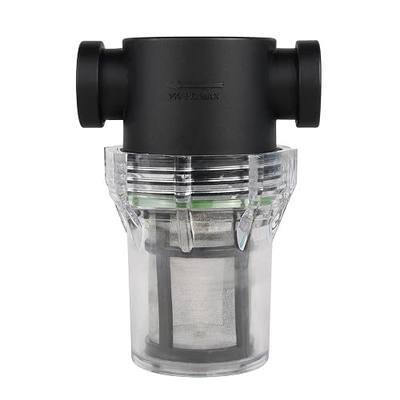 1/2" Female NPT In-Line Strainer with 100 Mesh Stainless Steel Filter Screen Clear Bowl for Easy Cleaning by SEAFLO