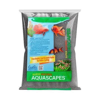 CaribSea Super Natural Midnight River Sand - 10 lbs - Fine Black Substrate for Freshwater Aquariums & Aquascaping, Supports Plants & Natural Habitat
