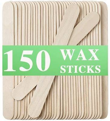 150Piece Waxing Sticks for Hair Removal - Borogo 6'' Premium Splinter-Free Wooden Wax Sticks for Waxing, Wax Stick for Body and Face Waxing