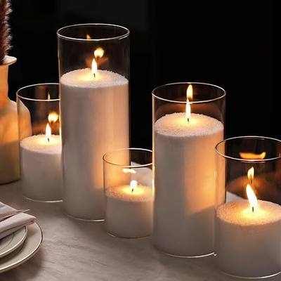 LAMORGIFT 8LB Candle Sand- White Candle Beads, Sand Wax for Wedding Decor, Pearled Candles with Wicks (50 Pcs) & Wooden Spoons, Unscented for Powder Candle Making, Candles Refill Kit