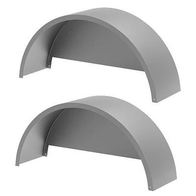 GarveeTech 2 Pack Single Axle Trailer Fenders with Fender Backs, Fits for 14"to 16" Wheels - 32" x 9" x 15” Trailer Fenders Replacement for Car Hauler,Cargo, Utility,Landscape Trailers