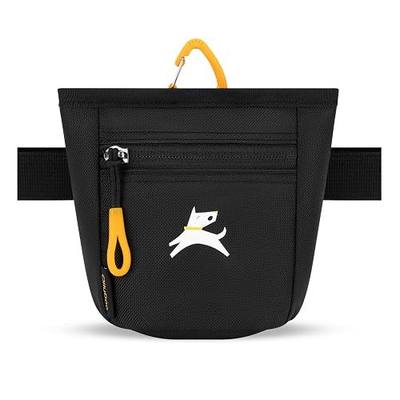 OllyDog, Goodie Treat Bag, Dog Treat Training Pouch | Magnetic Closure | 3 Ways to Wear | Hands-Free Waist Belt | Water-Resistant Recycled Vegan Fabric (Raven S'25)