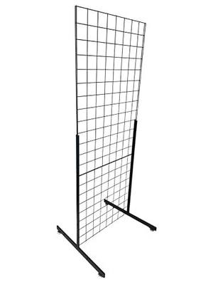 Only Hangers Heavy Duty 2' x 5.5' Gridwall Art Display Panel with EZ Slide-On Grid Legs - No Hardware or Tools Required - No Screws, Nuts, or Washers. (Set of 1)