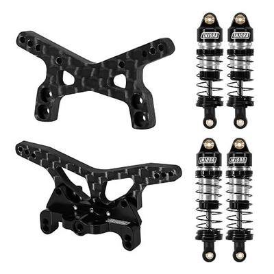 INJORA Carbon Shock Towers and Aluminum Oil Shocks for Losi Micro-B/Micro-T