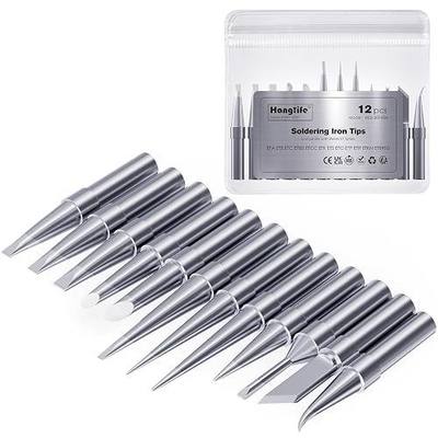 HANGLIFE ET Soldering Iron Tips for Weller WE1010NA WE1010EDU WES51/50 WESD51 WCC101 PES51/50 WEP70 LR21 and More Soldering Stations/Irons – Replacement Solder Tips for Weller Welding Equipment
