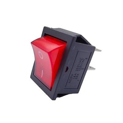 1Pcs KCD4-16A/250V 20A/125V AC on/Off Switch,Red Light 4 Pin Rocker Switch | Suitable for Water dispensers, Motorcycle Lights, Toy Cars, Treadmills, Electronic Device Power switches,ect