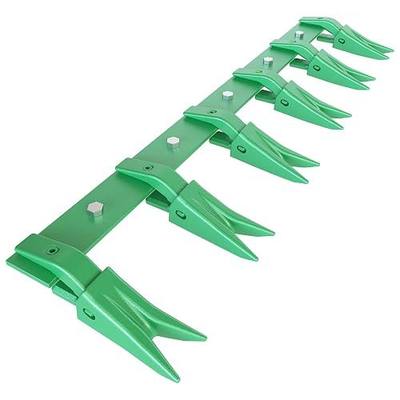 GarveeLife Bucket Tooth Bar,Steel Heavy-Duty Bucket Teeth Bar for Sub-Compact Tractor, 4560 LBS Load-Bearing, Fits Bucket Cutting Edges Sized 1/2 in or Less with No Drilling Required (Green, 49 in)