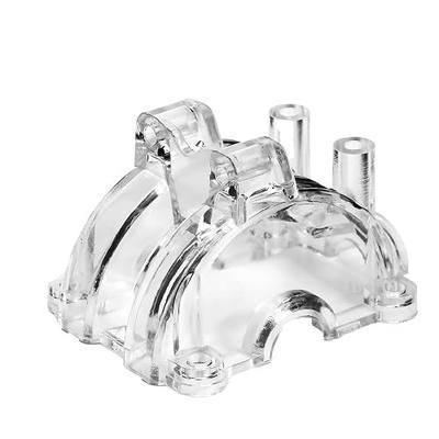 Transparent Diff Gear Cover for Tamiya 1/10 RC Car TT02 | Clear plastic; fits the front or rear differential gearbox position on Tamiya TT-02 1/10 chassis; 1 cover included.