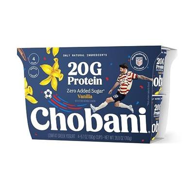 Chobani® 20g Protein Lowfat Greek Yogurt Vanilla 6.7oz 4PK