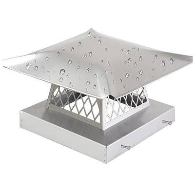 9" x 9" Chimney Cap Chimney Cover,Fireplace Chimney Caps for Outside | 9x9 Chimney Rain Cap Chimney Flue Cover Chimney Roof Rain Guard on Existing Single Flue Tile Brick Clay,304 Stainless Steel