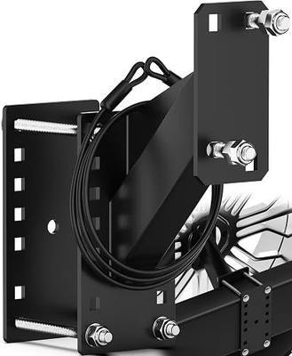 PAULINN Trailer Spare Tire Mount w/ Anti-Theft Rope, Universal Spare Tire Carrier Holder for Utility Trailer Boat, Fits 4 / 5 / 6 Lugs Wheels on 4", 4.5'', 4.75'', 5'' & 5.5'' Bolt Patterns, 150 LBS