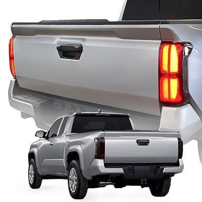 Taillight Protector Covers Custom Fit for Tacoma 4th Gen (2024-2025) | Tail Lamp Shield Guard Covers for Tacoma Gen 4th - Smoked Black - Peel and Stick Install - 2PCS