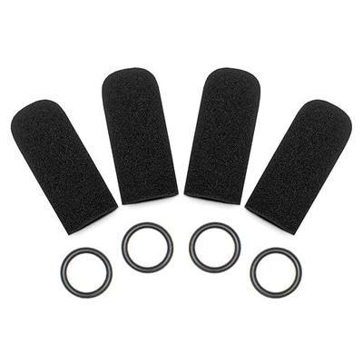 Mic Cover Compatible with David Clark DC One-X,PRO-X2,DC-Pro X,H20,H10 Series Aviation Headset,M-7,M-4,M-5,M-77 Series DC-87 Microphone Protector, 4 Pack Foam Covers & O-Rings Kit
