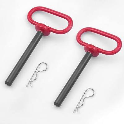 2 Pcs Hitch Pin, Tractor Towing Hitch Pin and Clip, 3/4 x 5 Inch | Heavy Duty Trailer Gate Pin Lawn Mower Trailer Hitch Pins for Trailer, Boat, Car, RV, Truck (3/4 x 5 Inch)