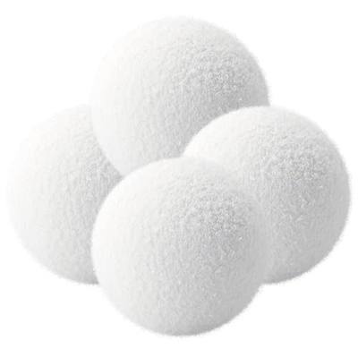 Absorber Balls of Scum for Spas Hot Tub, Reusable 3 Inch Hot Tub Absorber Ball of Scum, Washable Hot Tub Oil Spa Absorber Ball of Scum, Spa Sponge Balls for Scum Removal,White, 4 Pack