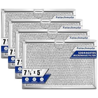 4-Pack 5 x 7-5/8 Microwave Grease Filter 5304464105 WB06X10608 Microwave Grease Filter by Fetechmate Replace 5304517871 5304478913 5304509444