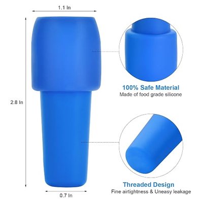 6 Pack Silicone Wine Stopper, Wine Stoppers for Wine Bottles, Wine Seal Stopper Can Be Reused to Keep Wine Fresh, by Brusoon (Multicolor)