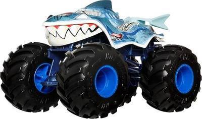 Hot Wheels Monster Trucks Oversized Dinos vs. Sharks Team Tiger Shark | 1:24 Scale Die-Cast Toy Truck with Giant Wheels & Cool Designs, Inspired by the YouTube Kids Series