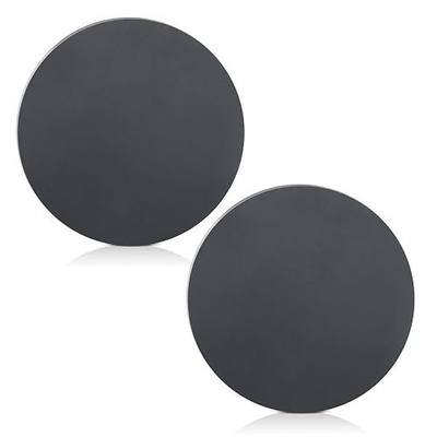 Hot Rolled Steel Plate 2 Pcs 1/4" x 4" Diameter Circle A36 Steel Sheet | WENHUALI 4" Weldable Smooth, Burr-free Edges Round Base Plate for Architectural, Industrial and DIY Projects