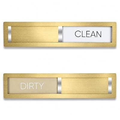 Clean Dirty Magnet for Dishwasher, Champagne Gold | Premium 304 Stainless Steel, Sleek Gold Finish Blends Seamlessly With Modern Appliances