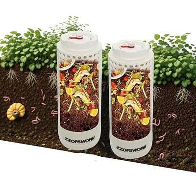 In-Ground Worm Compost Bin | For raised beds, date tracker lid, removable bottom for easy harvest, 360° airflow, reduces odor from kitchen scraps