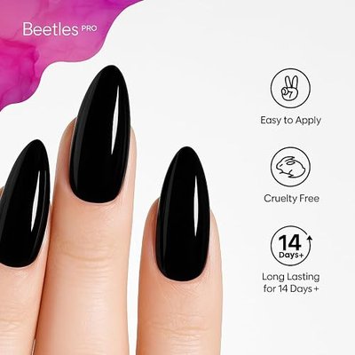 Beetles Pro Gel Top Coat 1Pcs 20ml | High Gloss & Long-Lasting Up to 28 Days Soak-Off Non-Yellowing Strong Coverage for UV LED Lamps Professional Salon Manicure