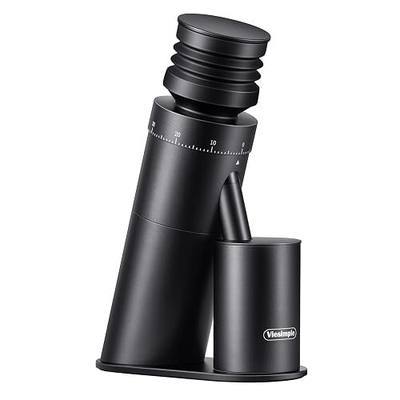 Coffee Grinder, Viesimple Gen 4, Single Dose Burr Coffee Grinders with Magnetic Dosing Cup, Electric Coffee Bean Grinder with Anti-Static Design, Espresso Grinder Compact & Quiet for Home Use Black