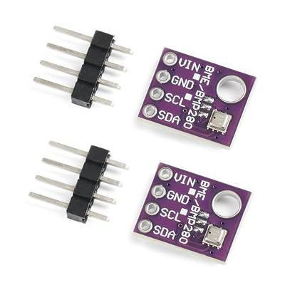 Starry 2PCS BME280 5V Sensor Module Atmospheric Pressure Temperature Humidity Sensors I2C SPI Breakout GY-BME280