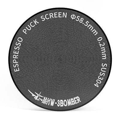 MHW-3BOMBER 58mm Espresso Puck Screen - 0.2mm Ultra Thin Espresso Puck - Metal Reusable Coffee Filter for Portafilter Basket 58mm - Puck Screen with Titanium Coating FG5642-OS
