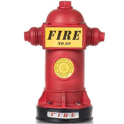 Potty Training Dog Fire Hydrant, Mini Fire Hydrant for Dogs to Pee On, Resin Puppy Pee Post, Potty Aid for Male Dog Indoor, Apartment, 4.3" W x 9.4" H, Retro Red