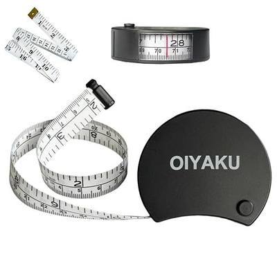 Tape Measure Body Measuring Tape Window Reading Retractable Soft Dual-Scale Tape with Lock Button for Weight Loss Muscle Building Sewing Tailor pet & Medical Measurements 60inch Fashion Tape