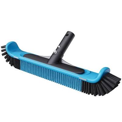 Mowend Pool Brush Head for Cleaning Pool Walls, Swimming Pool Brushes with Sturdy 17” Wide Bristles & Reinforced Aluminium Back