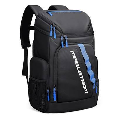 Maelstrom Insulated Cooler Backpack, 36 Can Soft Cooler Ice Chest Bag | Double Compartment, 16H Cold, Leakproof, Bottle Opener, Waterproof, Lightweight, for Beach, Travel, Camping, Picnics, Hiking