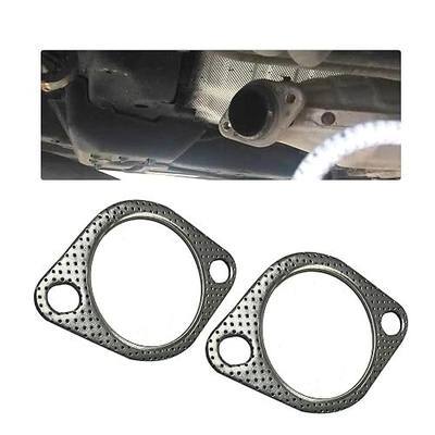 2 PCS Car Exhaust Gasket,2.15 Inch Reinforced High Temperature Gasket Exhaust Flange Gasket Car Accessories,Exhaust Flange Gasket for Most Cars Trucks