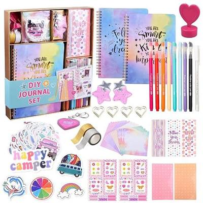 DIY Journal Kit for Girls - Great Gift for Teen Girls Ages 8-12, Cute Journaling Art Crafts Kit, Scrapbook & Diary Supplies Set, Birthday Easter Ideas Gifts for 8 9 10 11 12 13 14 Year Old Girl