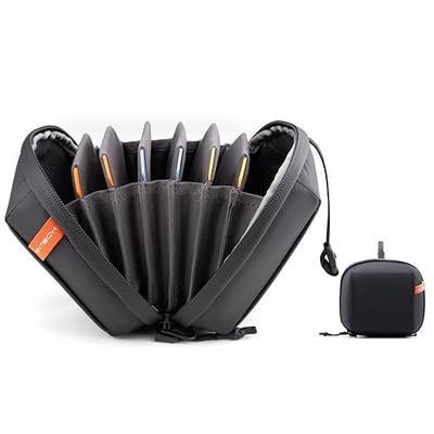 PGYTECH Hard Lens Filter Pouch Up to 100mm, 7 Pockets Camera Filter Bag Carrying Case for Photography Filter, Storage Wallet for Circular Filter, Waterproof & Dustproof Filter Pouch, Round Filter M