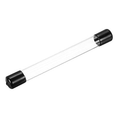 MECCANIXITY Clear Storage Tube 18x20mm Small Plastic Round Tubing with Caps Rigid Bottle Container 200mm/8 Inch for Item Stored