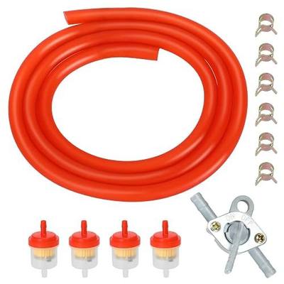 3.28FT 3/16 Inch ID Gas Fuel Line Compatible with 125cc 110cc Tao tao Coolster Apollo GY6 CRF50 XR50 50cc 90cc Motorcycle Pit Dirt Bike ATV Go Kart Parts with 1/4" Inline Shut Off Valve Petcock