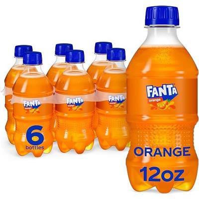 Fanta Orange Soda Soft Drink Bottles, 12 fl oz, 6 Pack | Caffeine-free, naturally flavored
