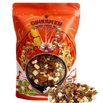 CHIRAMEN Kimchi Veggie Mix Dried Ramen Toppings, Kimchi, Mushrooms, Sweet Pepper, Tofu, Cabbage, Chives, Corn, Perfect for Cup Noodles and Dehydrated Vegetables Soup