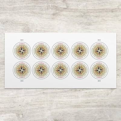 1794 Compass Rose 2025 (Sheet of 10) Global Forever International Rate First-Class Mail Postage Stamps